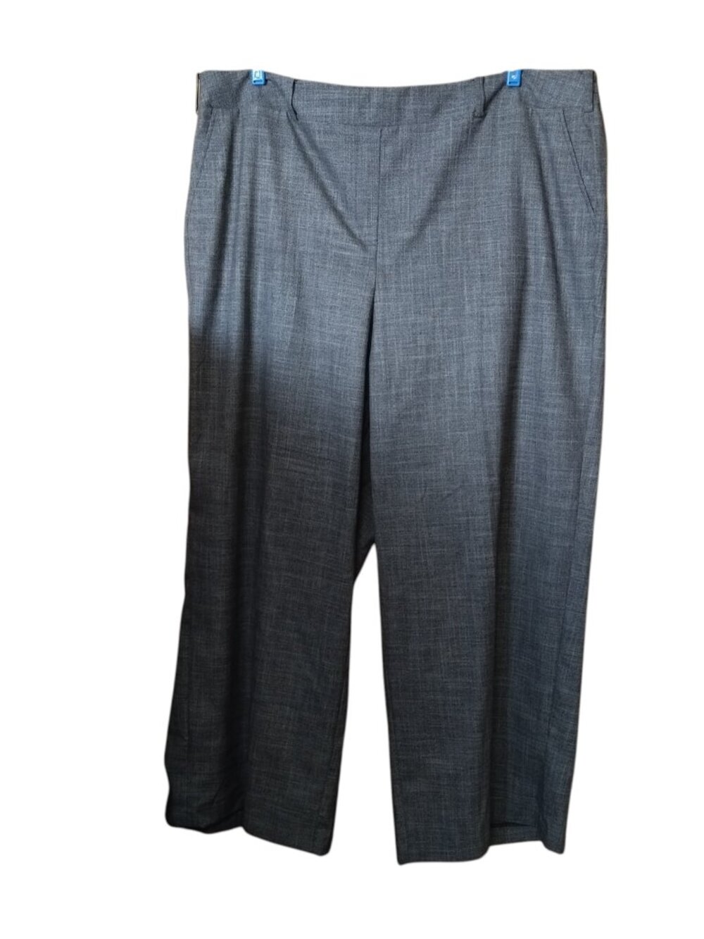 Lane Bryant The Perfect Drape Wide Leg High Rise Pull On Pants Plus Size 26 Gray